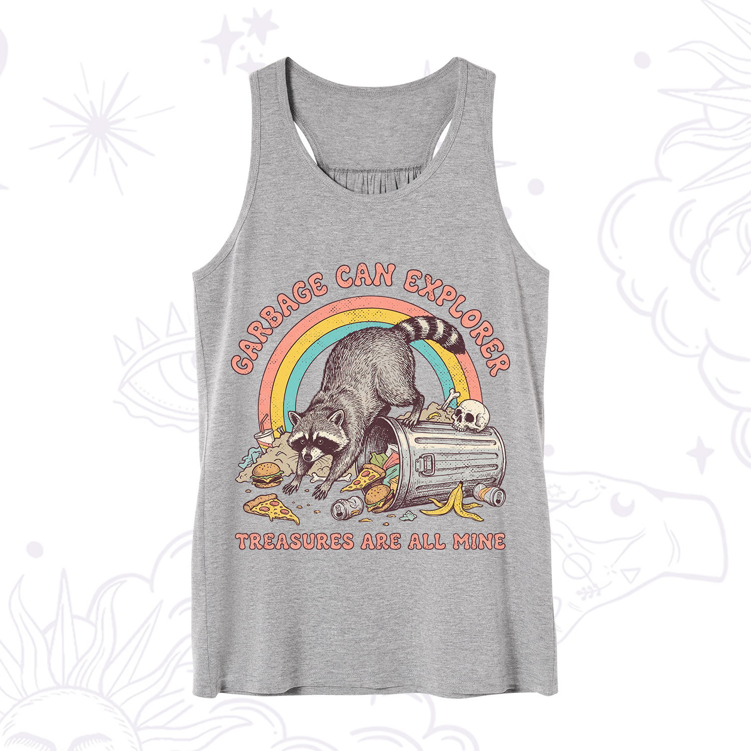 Purplehecate Garbage Can Explorer Raccoon Tank