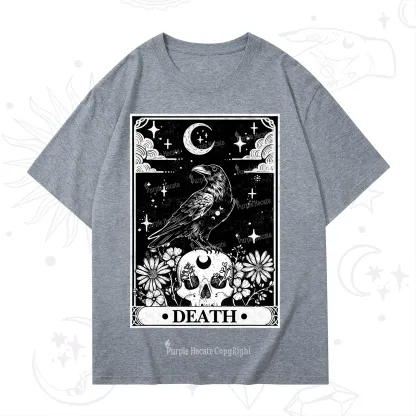 Purplehecate The Crow Death Tarot T-Shirt