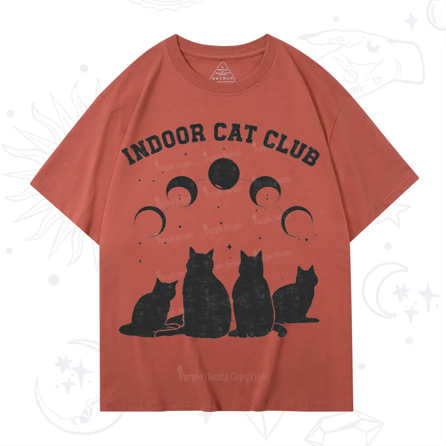 Purplehecate Indoor Cat Club T-Shirt
