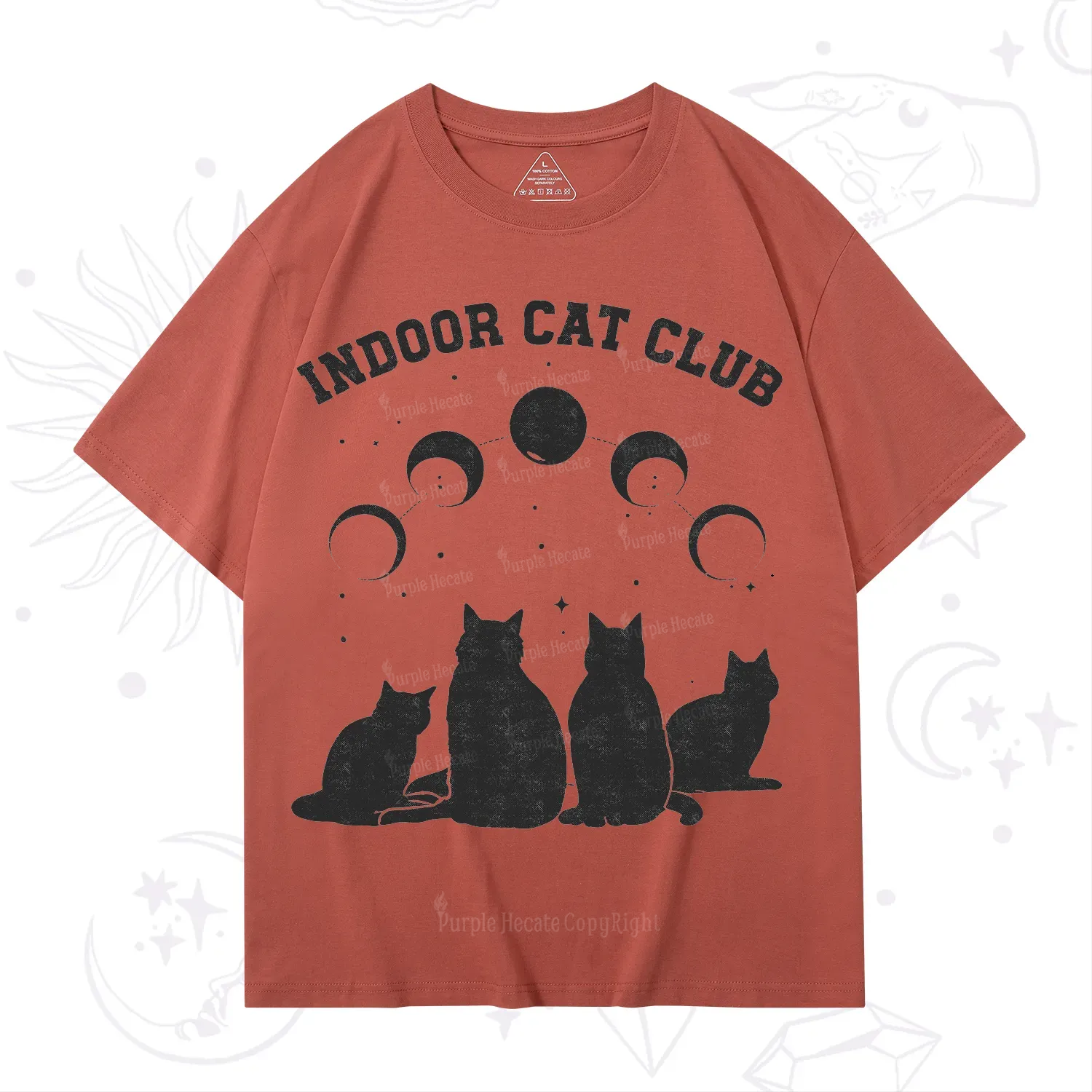 Purplehecate Indoor Cat Club T-Shirt