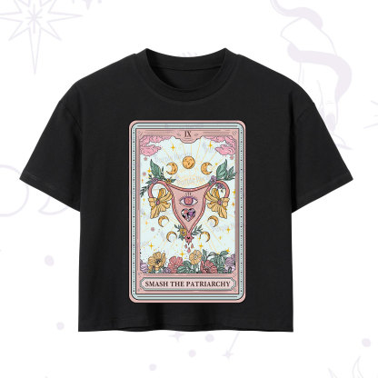 Purplehecate The Smash the Patriarchy Tarot Crop T-Shirt