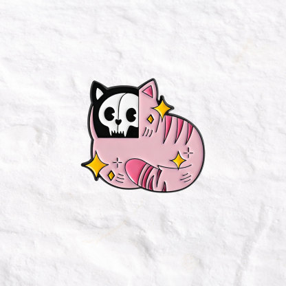 Purplehecate Skull Cat Pin