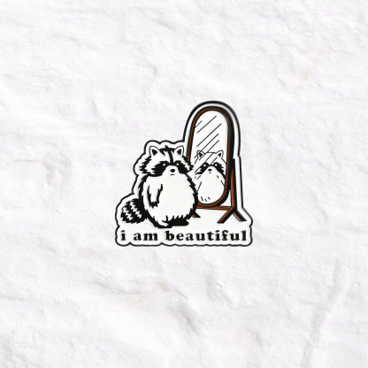 Purplehecate  I Am Beautiful Pin