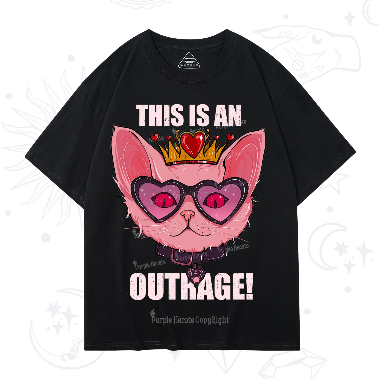 Purplehecate This is an Outrage T-Shirt
