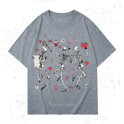 Purplehecate Skeleton Dancing Valentine T-Shirt