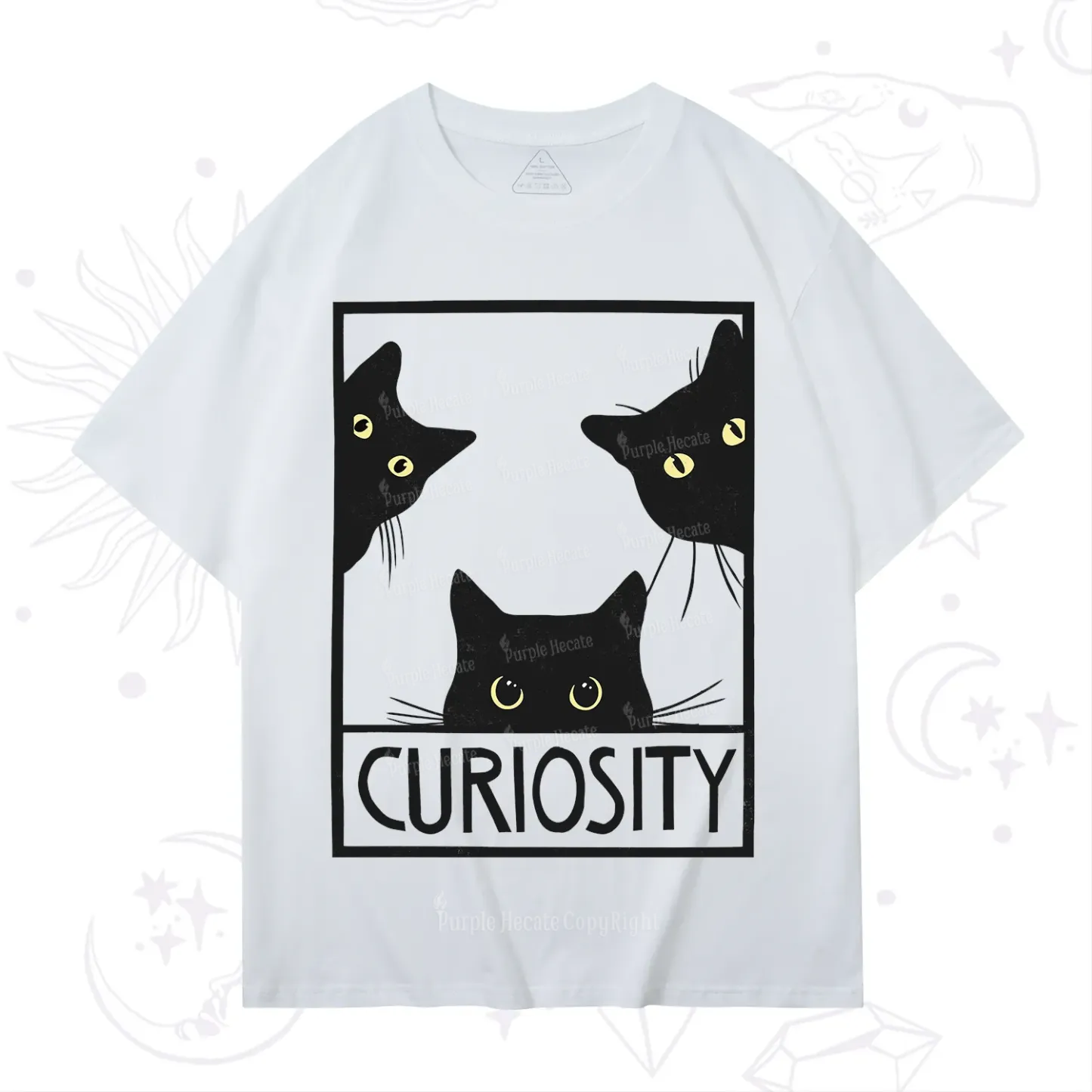 Purplehecate Curiosity Cat T-Shirt