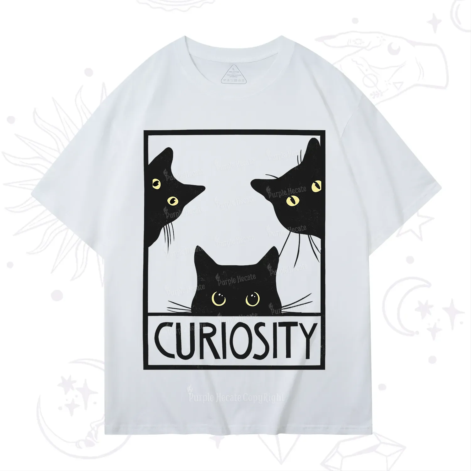 Purplehecate Curiosity Cat T-Shirt