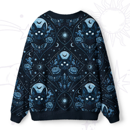 Purplehecate Dreath Moth & Witch Cat Ugly Cardigan Sweaters