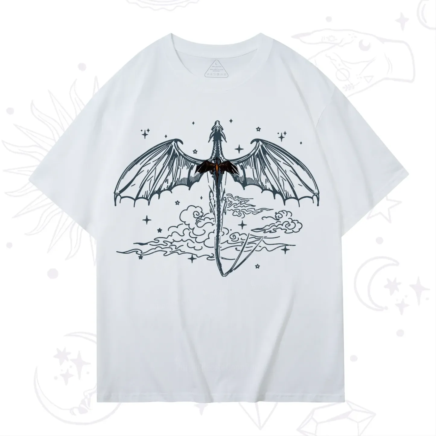 Purplehecate Dragon Rider Celestial Sword T-Shirt