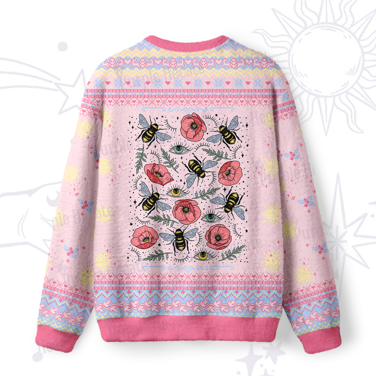 Purplehecate The Bee's Knees Ugly Christmas Sweatshirts