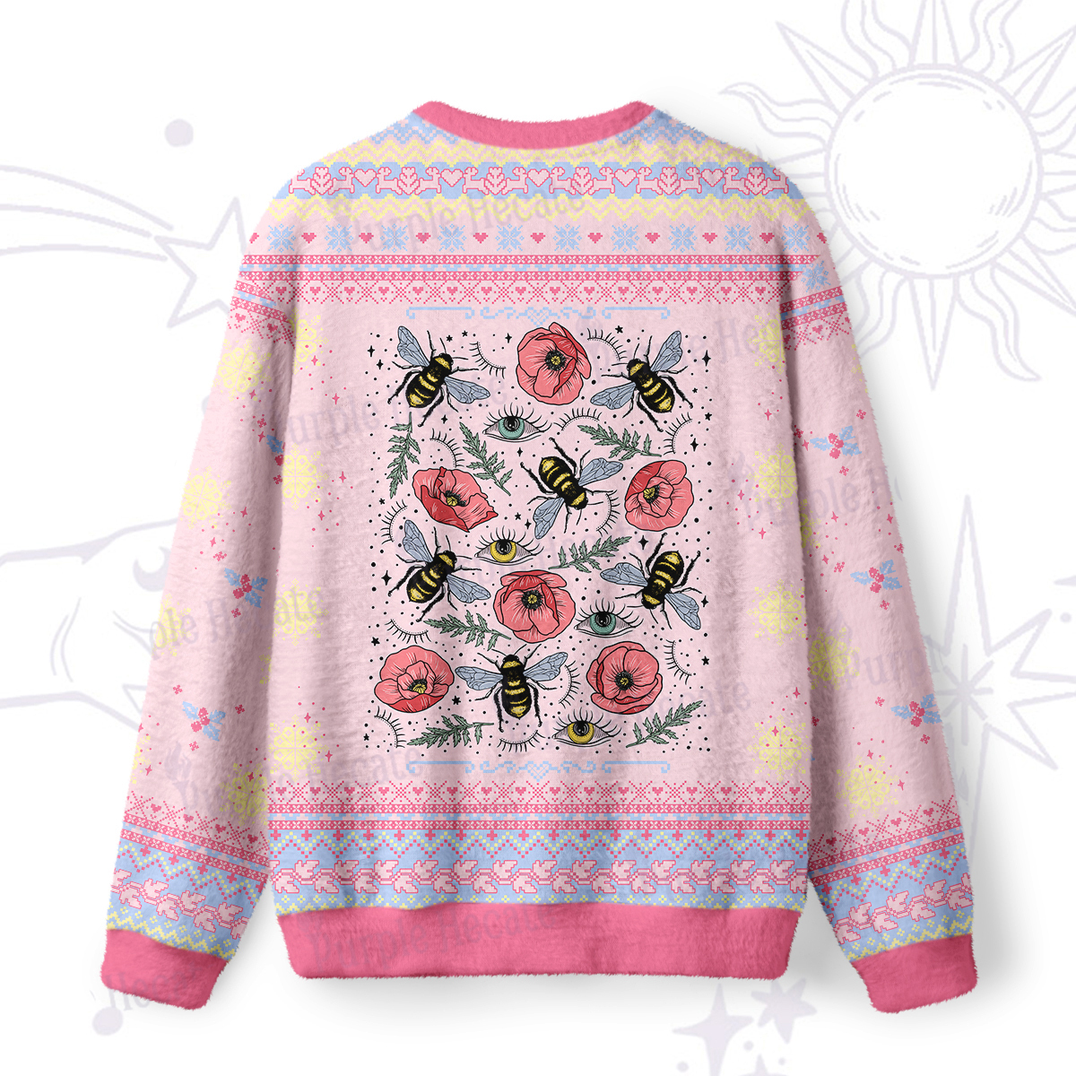 Purplehecate The Bee's Knees Ugly Christmas Sweatshirts