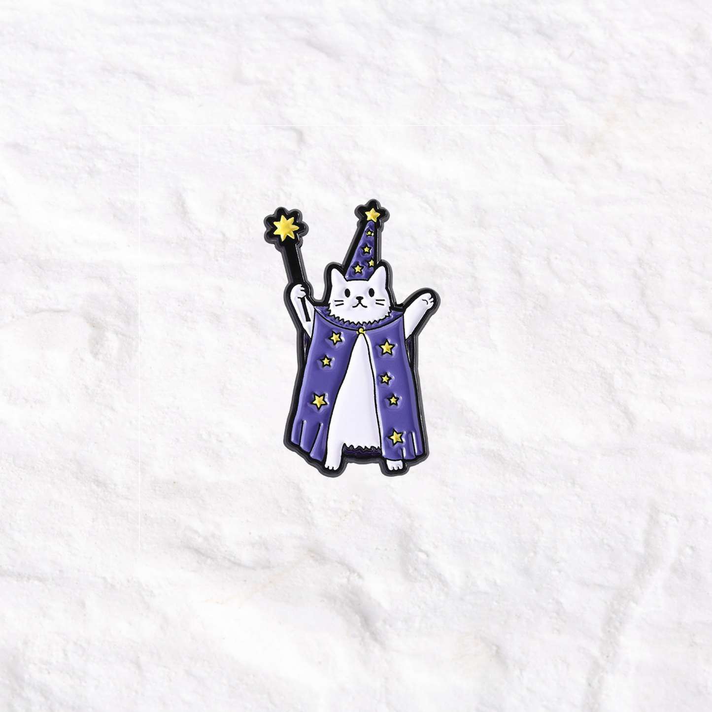 Purplehecate Wizard Cat Pin