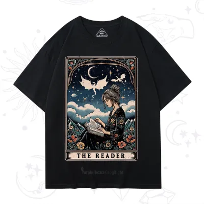 Purplehecate The Reader Tarot Mystic Night T-Shirt