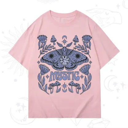 Purplehecate Celestial Moth Mushrooms T-Shirt