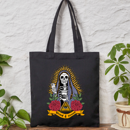 Purplehecate Blessed And Stressed Tote Bag