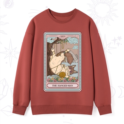 Purplehecate The Hanged Man Tarot Cat Sweatshirt