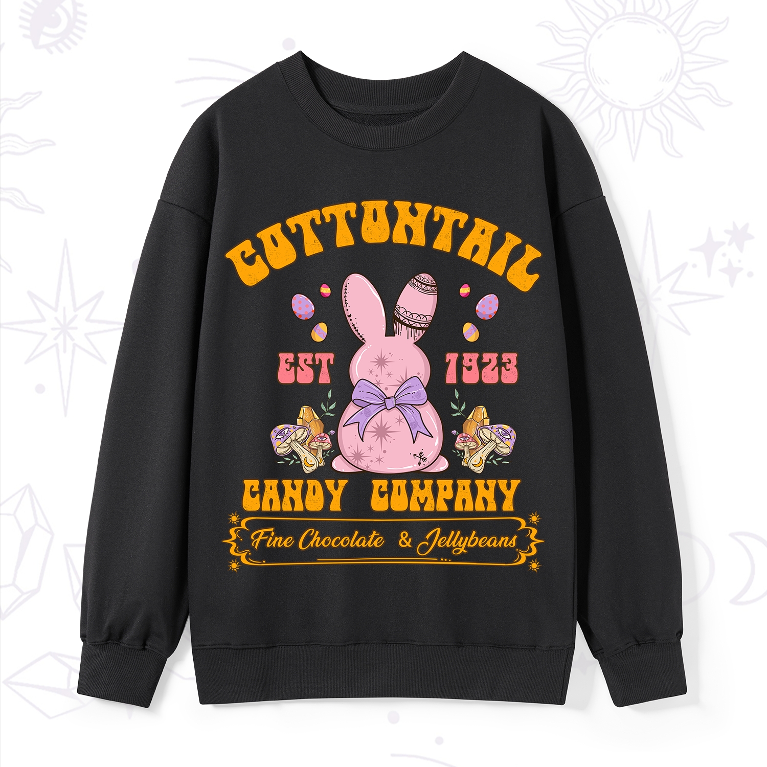 Purplehecate Cottontail Candy Company Easter Sweatshirt