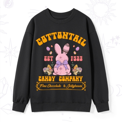 Purplehecate Cottontail Candy Company Easter Sweatshirt