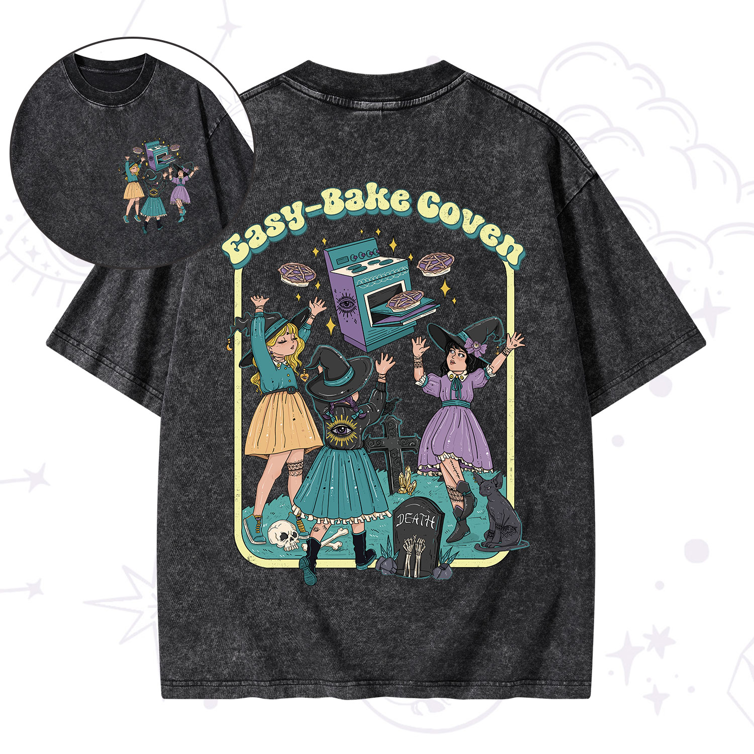 Purplehecate Easy Bake Coven Washed T-Shirt