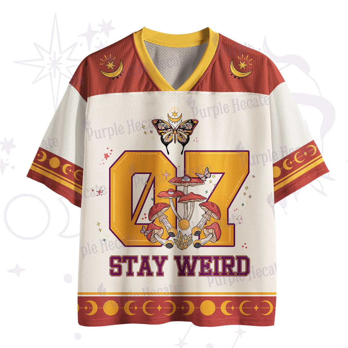 Purplehecate Stay Weird Mesh Jersey