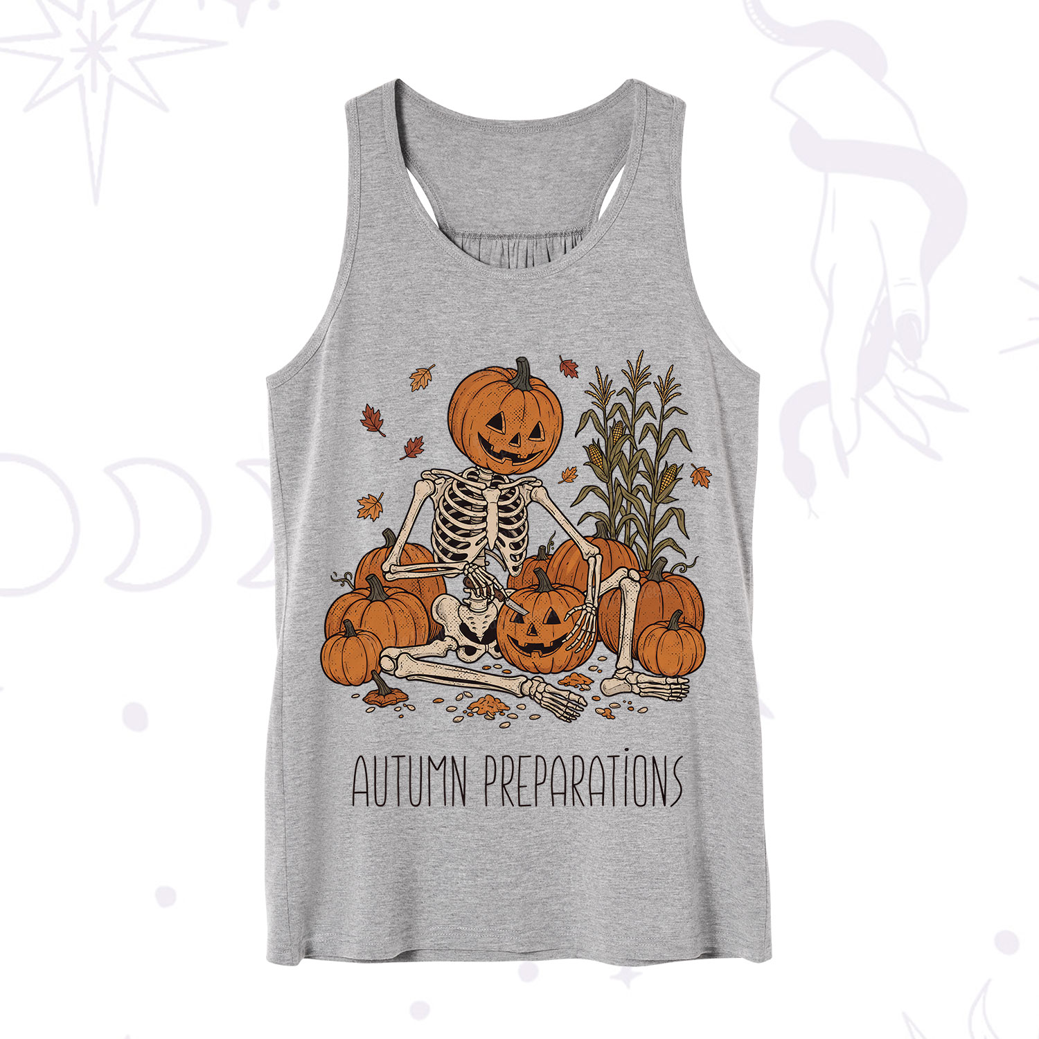 Purplehecate Autumn Preparations Pumpkin Skeleton Tank