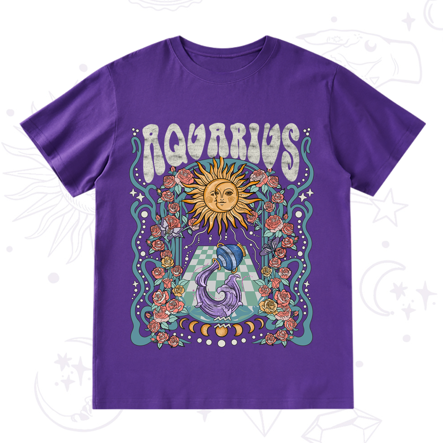 Purplehecate Aquarius Spirit Zodiac T-Shirt