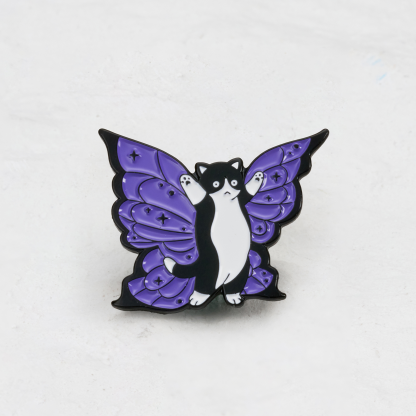 Purplehecate Cute Black Cat Pin
