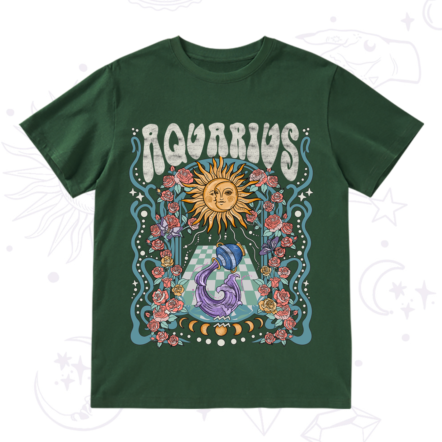 Purplehecate Aquarius Spirit Zodiac T-Shirt