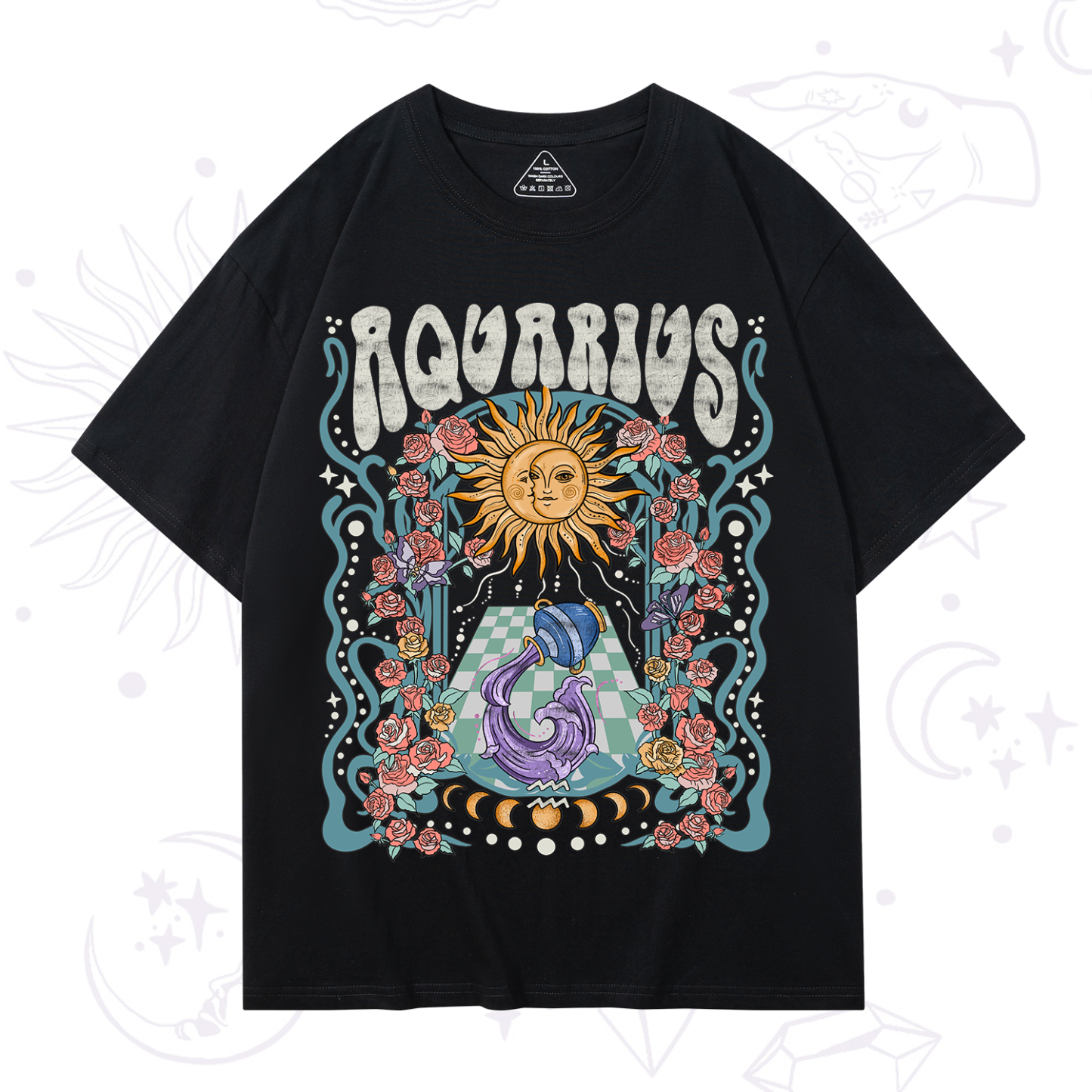 Magic Purplehecate Aquarius Spirit Zodiac T-Shirt