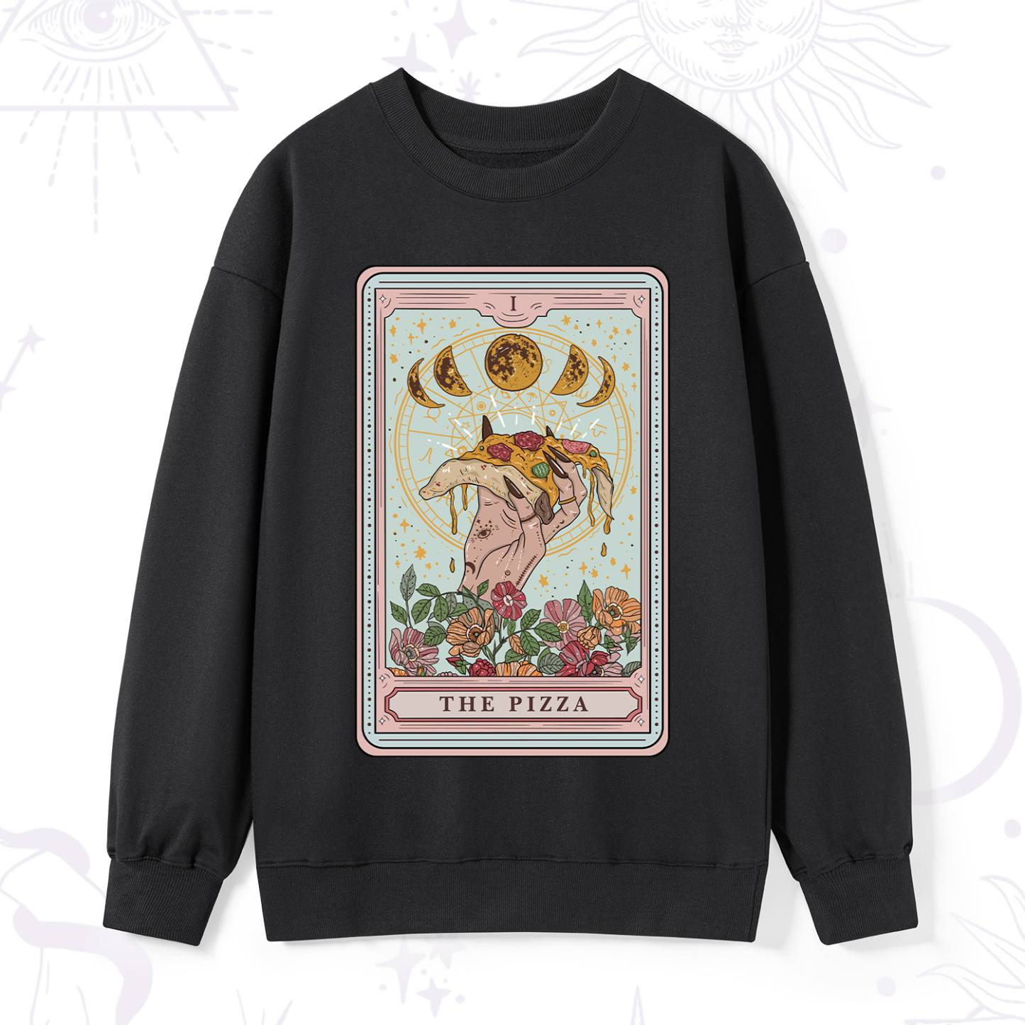 Magic Purplehecate The Pizza Tarot Sweatshirt