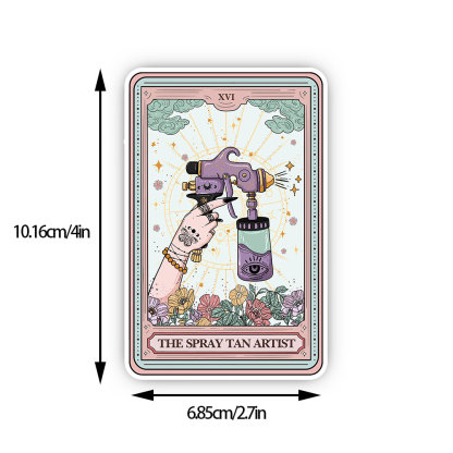 Purplehecate The Spary Tan Artist Tarot Sticker