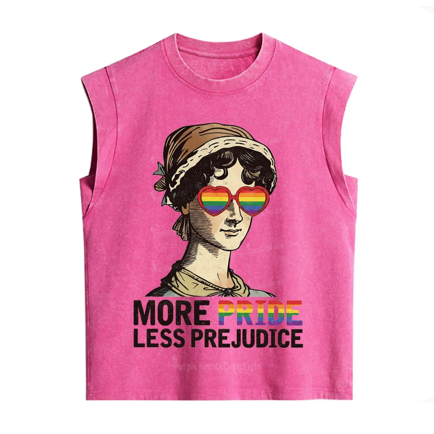 Purplehecate More Pride Less Prejudice Vintage Washed Tank