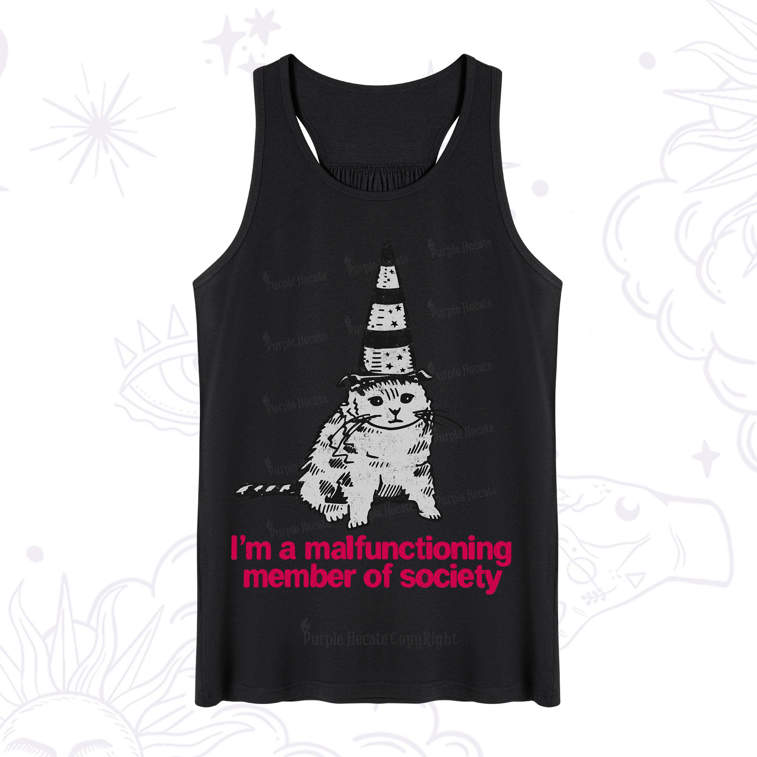 Purplehecate Social Anxiety Cat Tank
