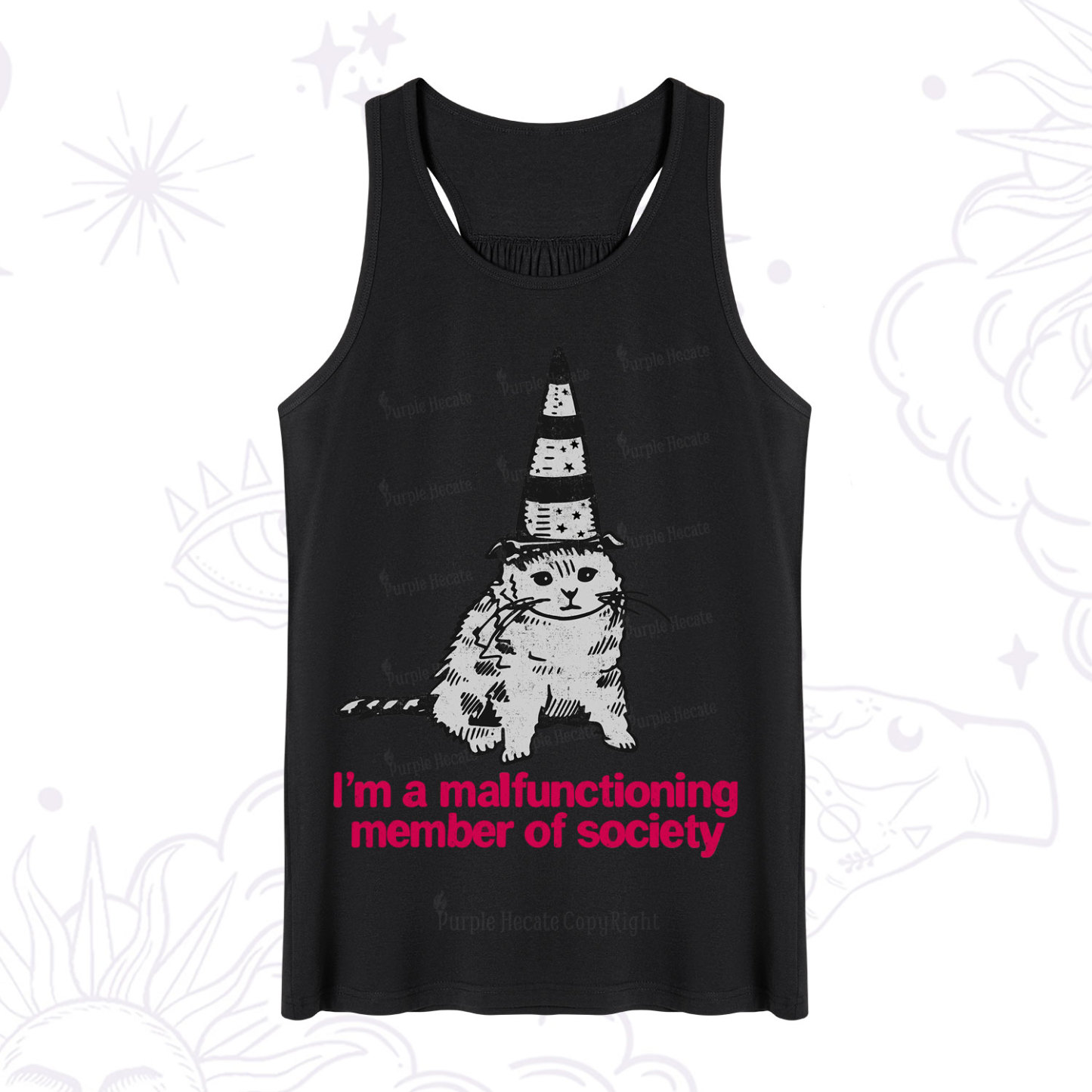 Purplehecate Social Anxiety Cat Tank