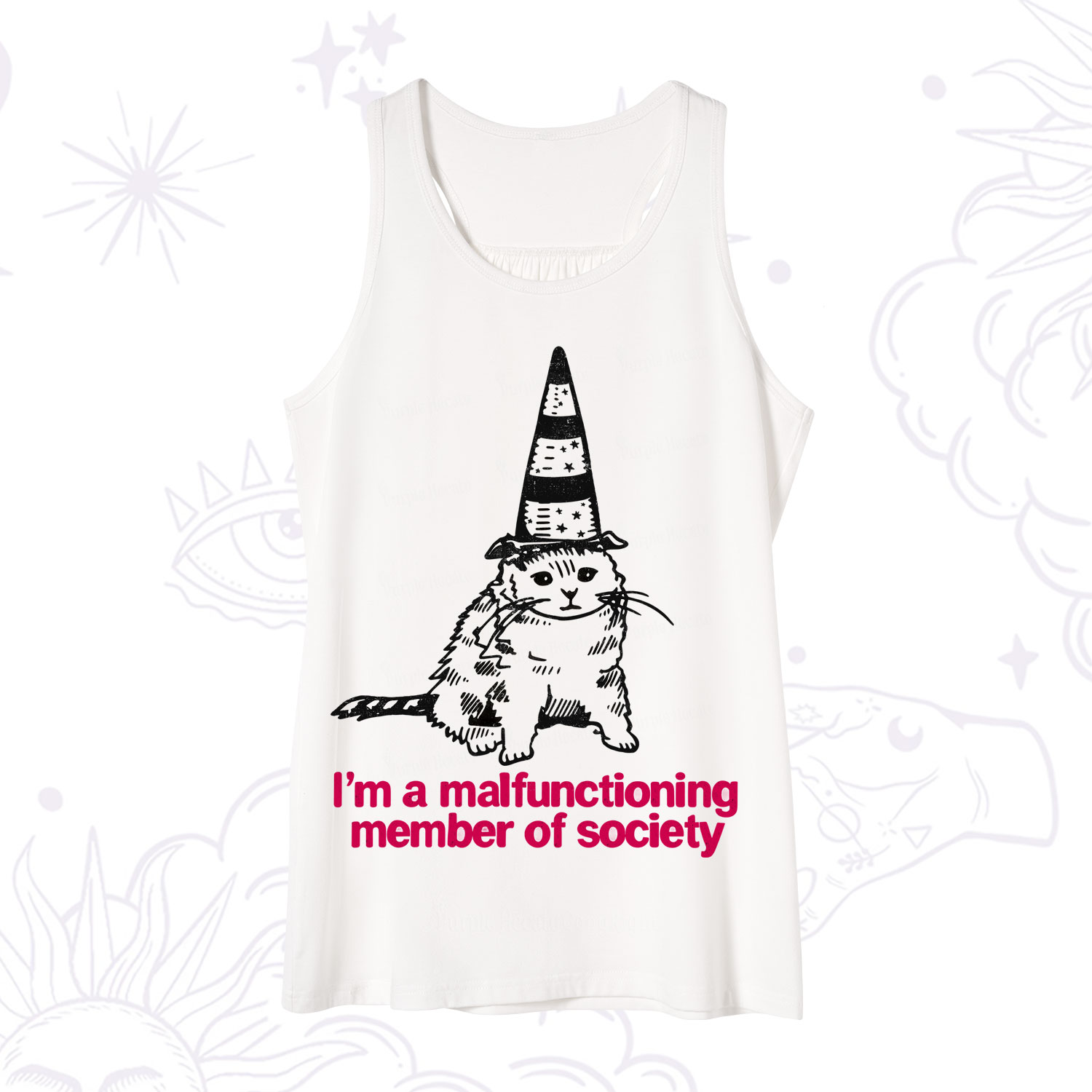 Purplehecate Social Anxiety Cat Tank