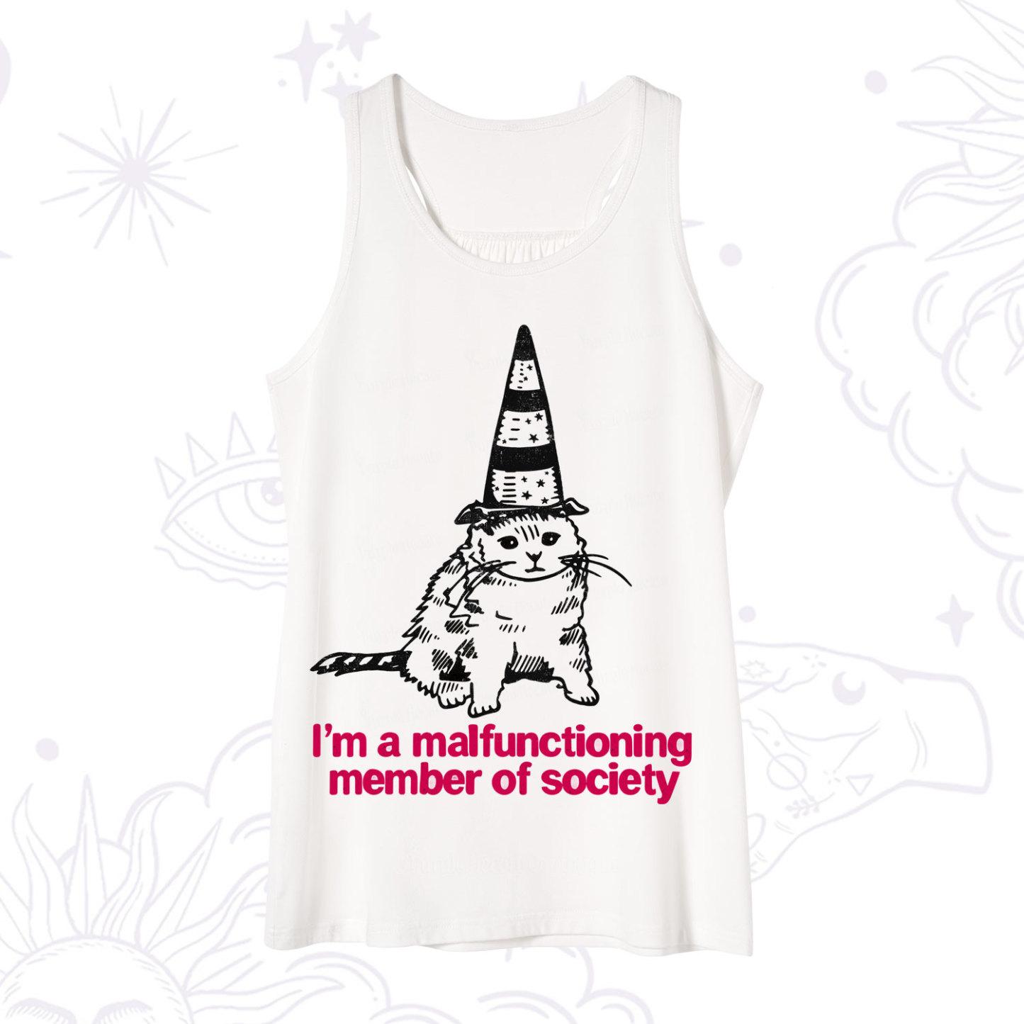 Purplehecate Social Anxiety Cat Tank