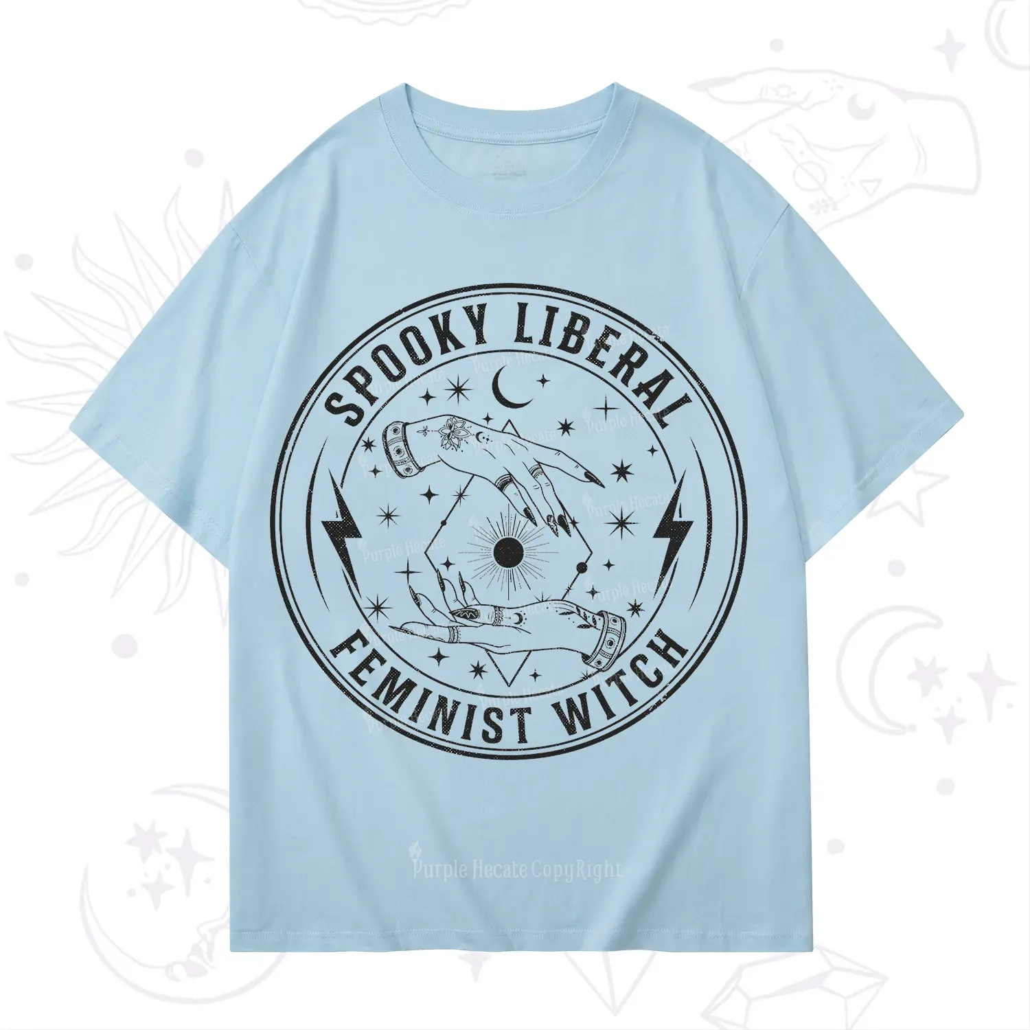 Purplehecate Spooky Liberal Feminist Witch T-Shirt