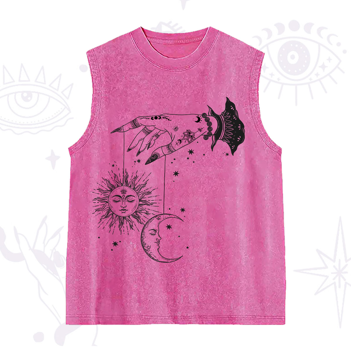 Purplehecate Witch's Sun and Moon Washed Tank