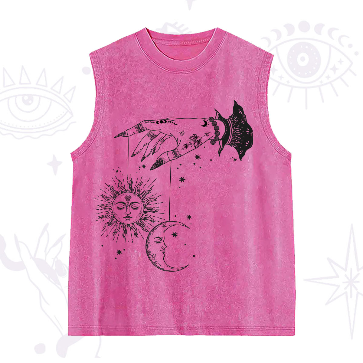 Purplehecate Witch's Sun and Moon Washed Tank