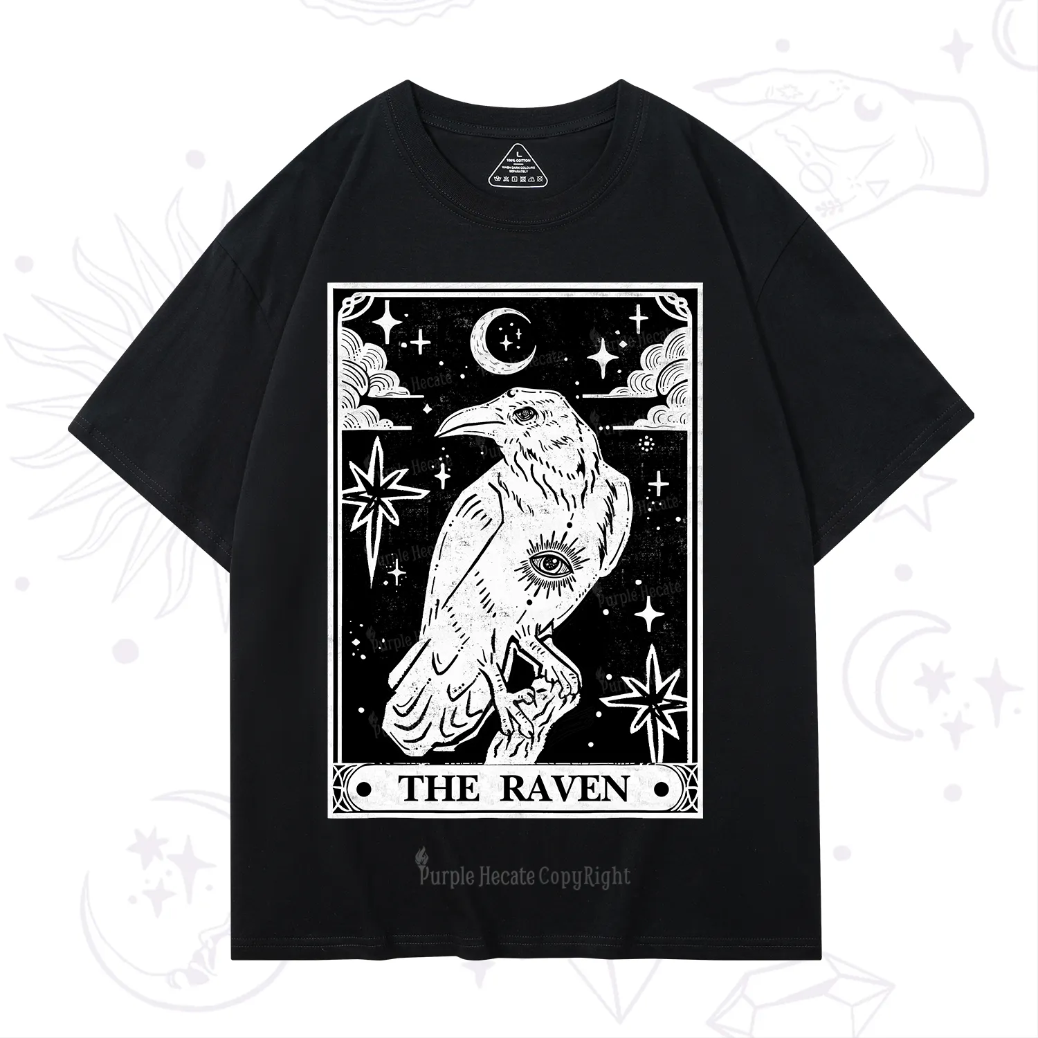 Purplehecate The Raven Tarot T-Shirt