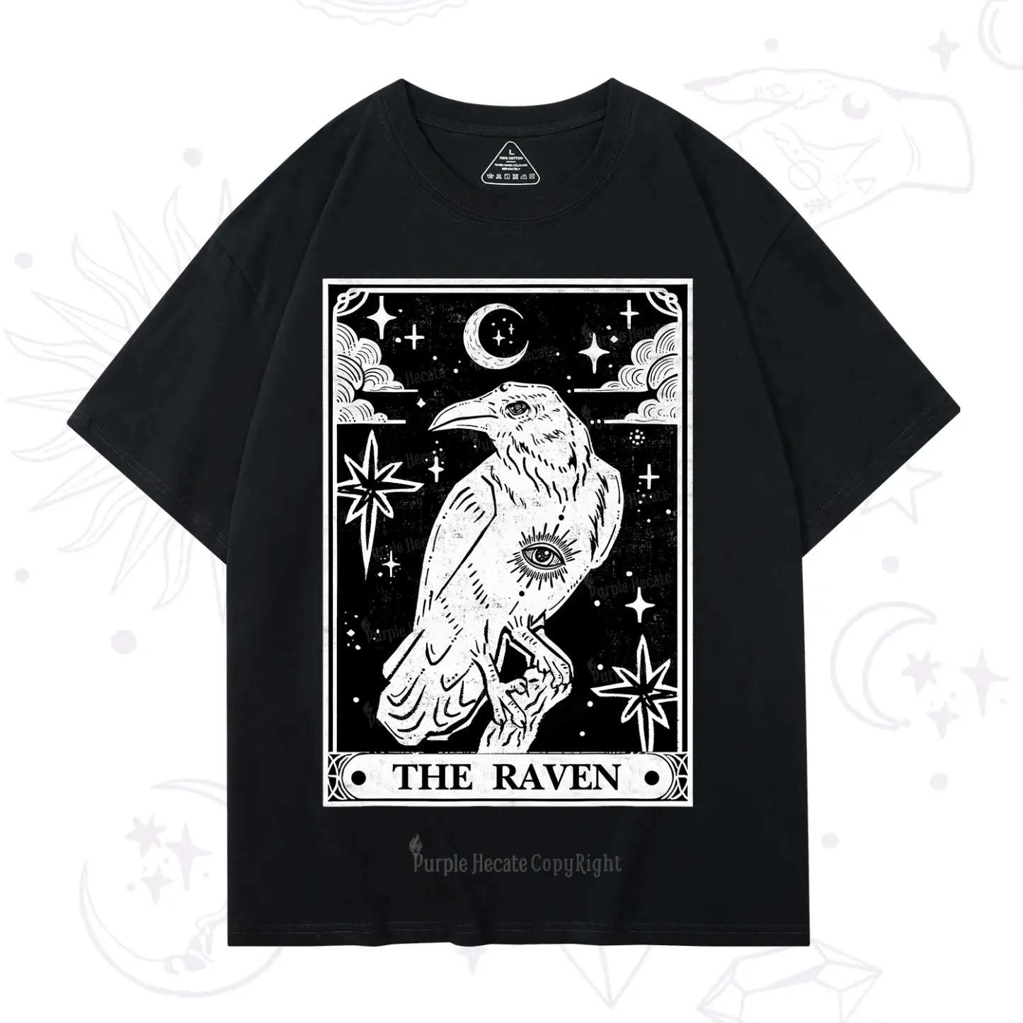 Purplehecate The Raven Tarot T-Shirt