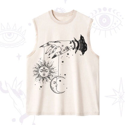 Purplehecate Witch's Sun and Moon Washed Tank