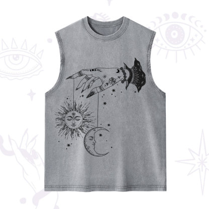Purplehecate Witch's Sun and Moon Washed Tank