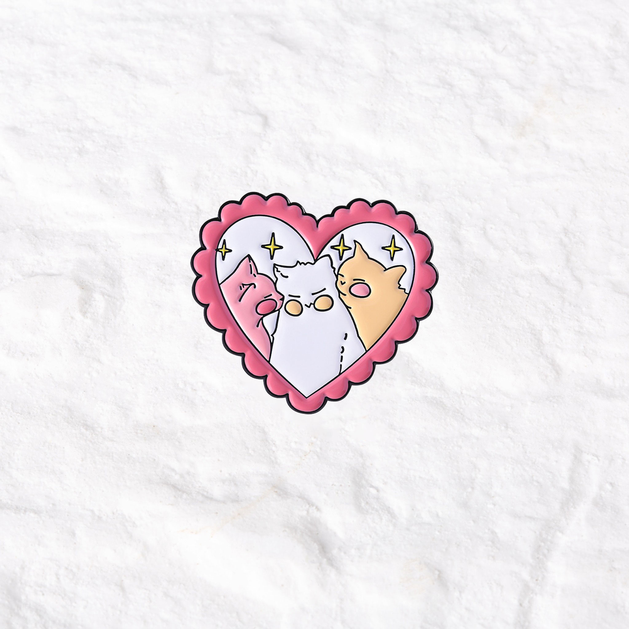 Purplehecate Trio de Gatitos Pin