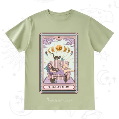 Purplehecate The Cat Mom Tarot T-Shirt