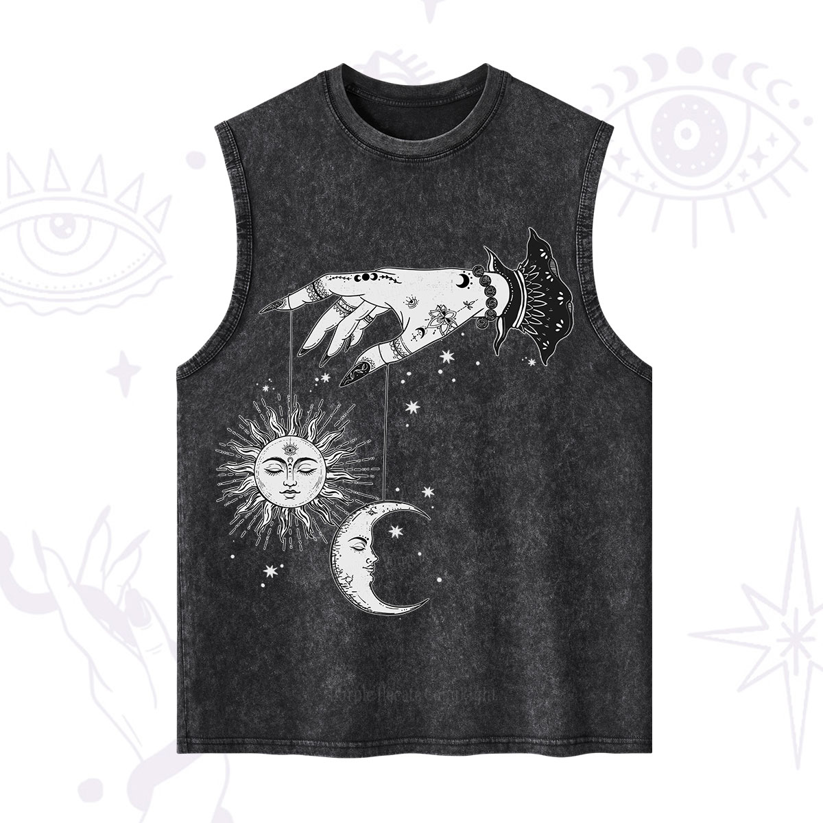 Purplehecate Witch's Sun and Moon Washed Tank