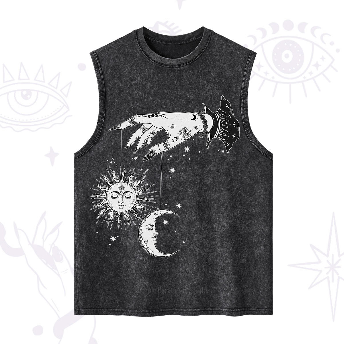 Purplehecate Witch's Sun and Moon Washed Tank