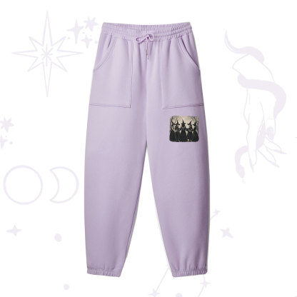 Purplehecate Girls Will Be Girls Witch Fleece Sweatpants