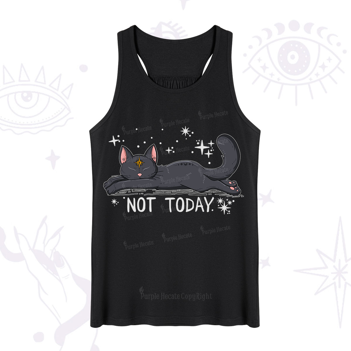 Purplehecate Not Today Cat Tank