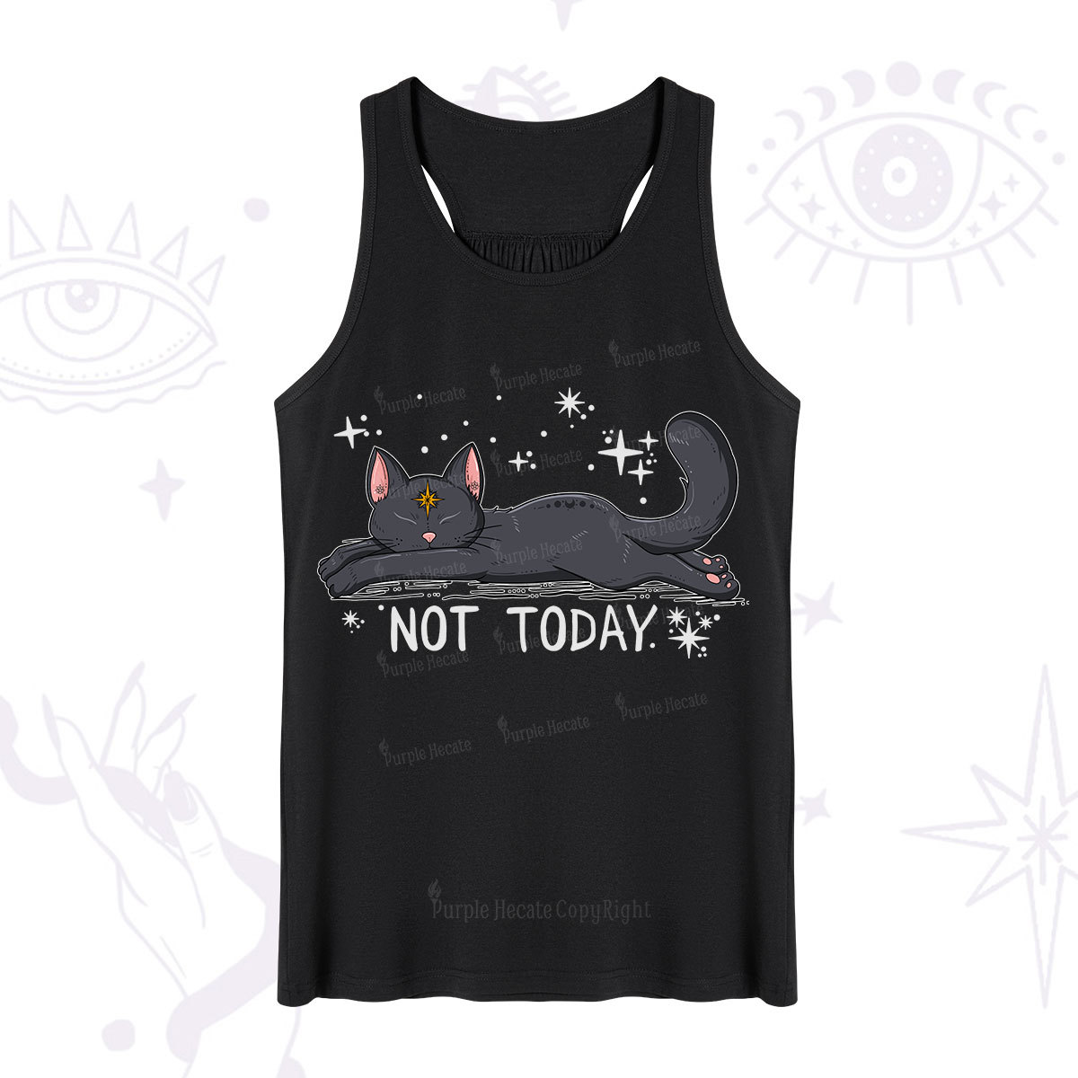 Purplehecate Not Today Cat Tank